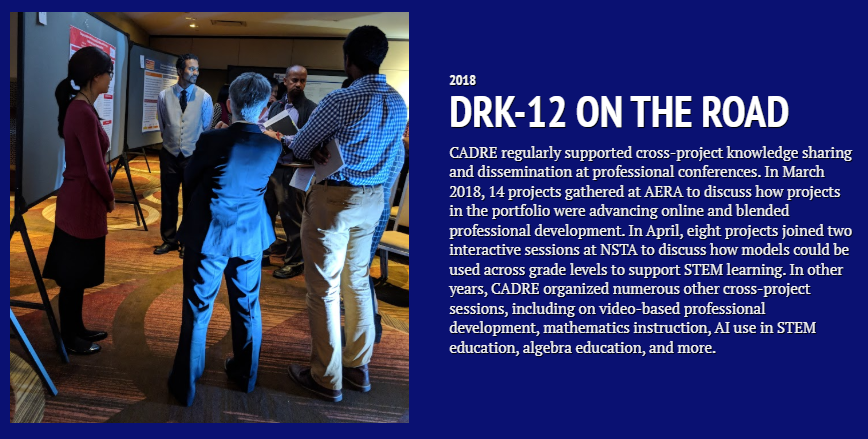 Screenshot of CADRE Timeline