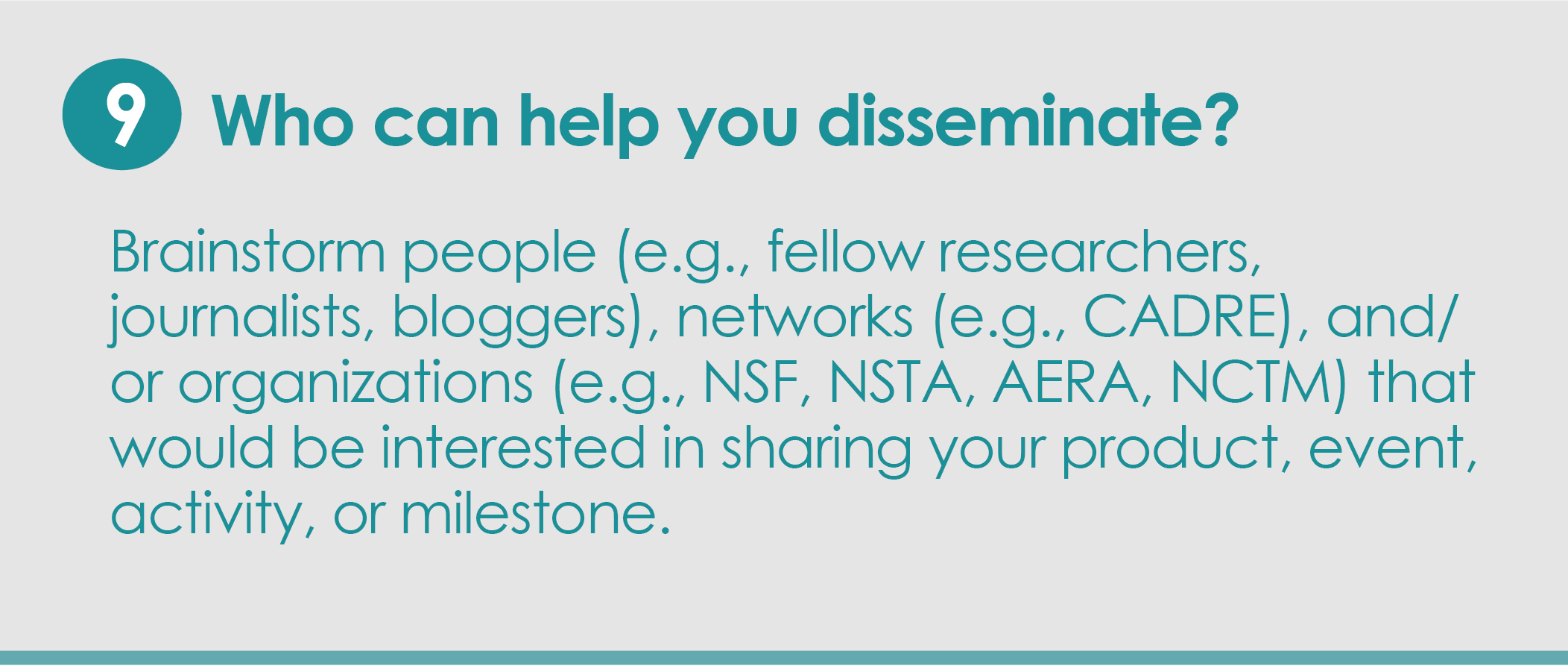 disseminate