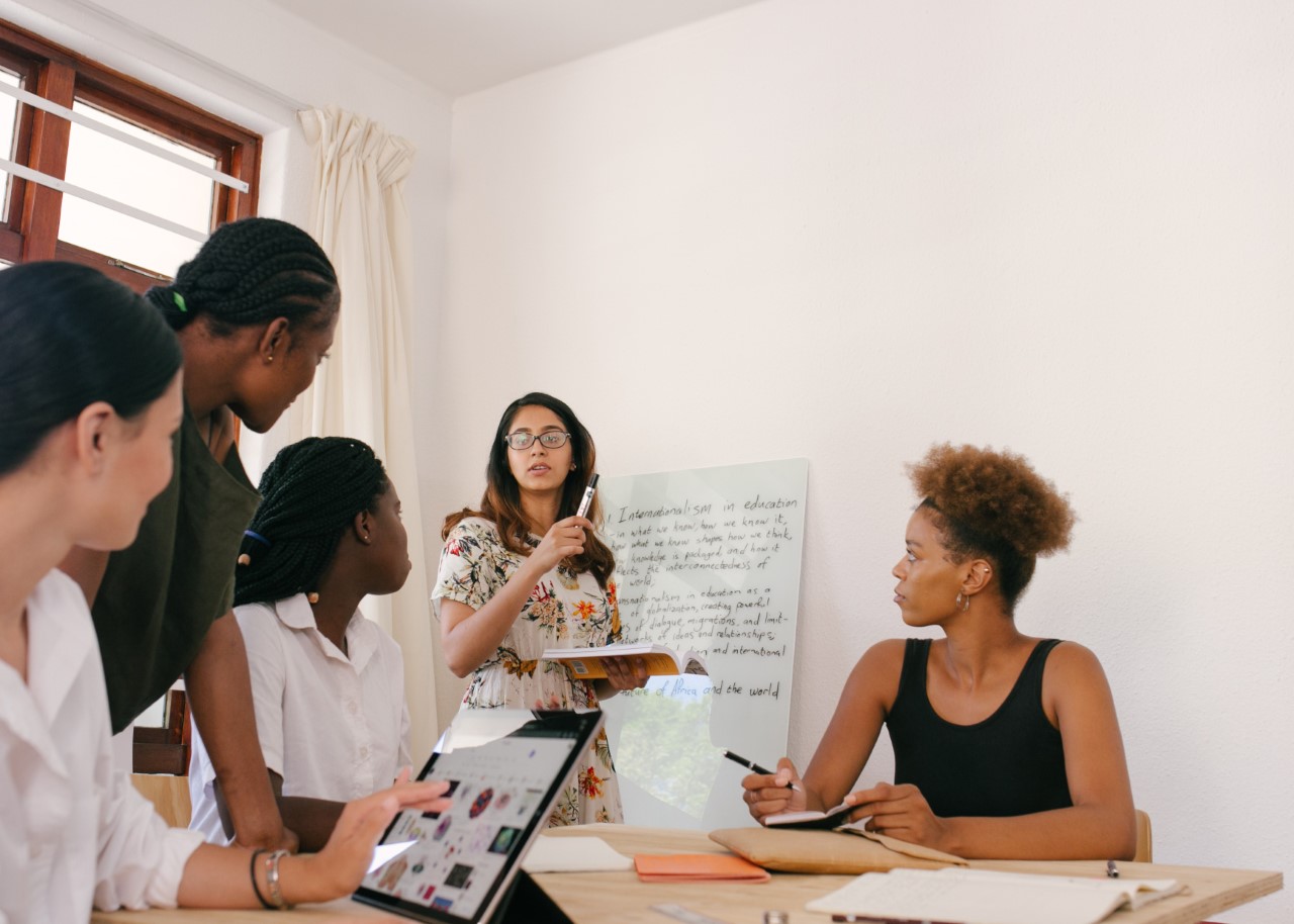 group of teachers working together